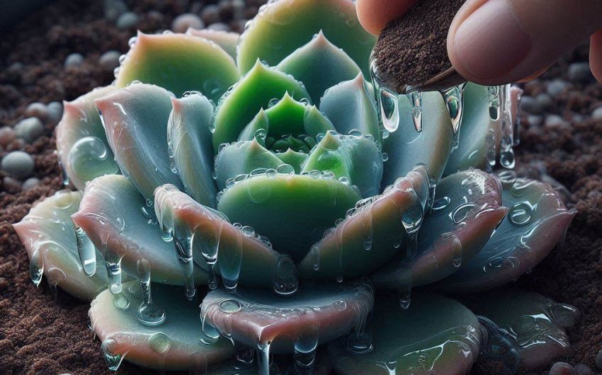 How Can I Revive a Succulent with Translucent, Waterlogged Leaves?