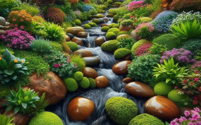 Flowing Tranquility: River Rock Landscaping Ideas for Your Garden Oasis