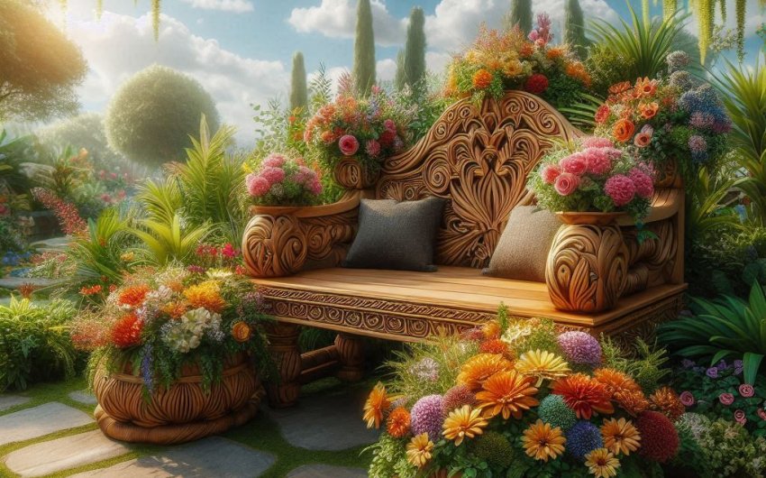 Planter Benches: Combine Seating and Greenery for a Unique Touch