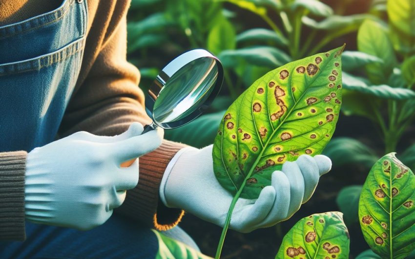 What are the signs of plant diseases and how can I treat them?