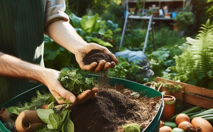 How do I start a compost pile in my backyard?