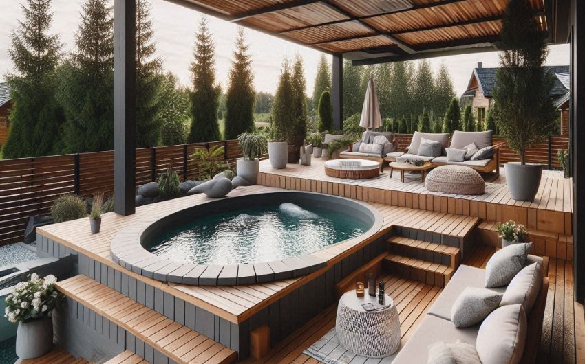 Stylish Aboveground Pool Decks on a Budget