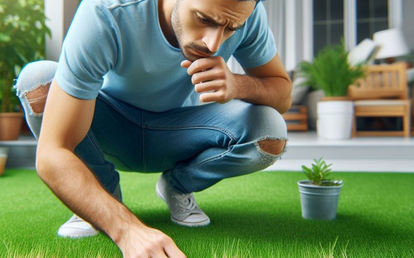 What should I do if my lawn is turning brown?