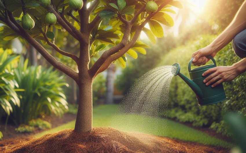 What are the water requirements for guava trees?