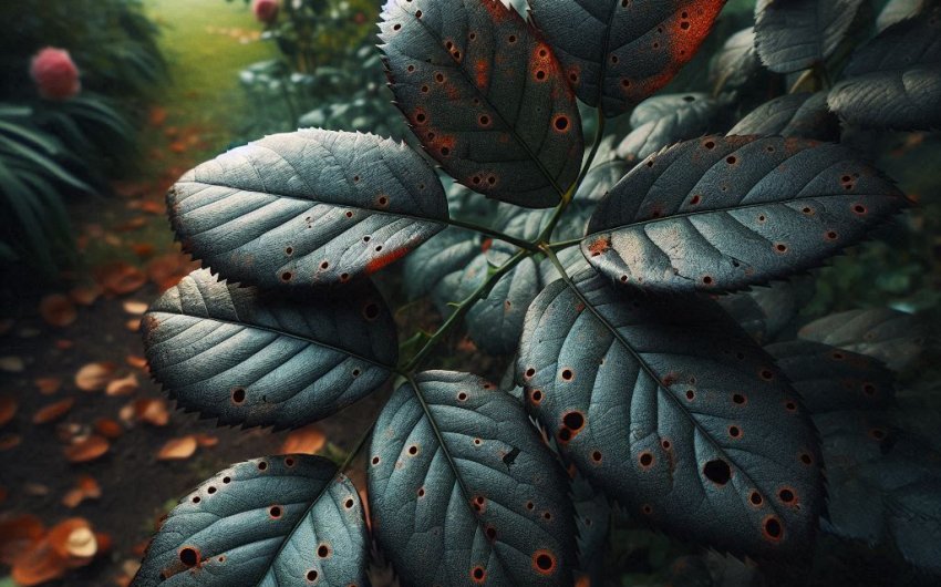 What Causes Black Spots on Rose Leaves?