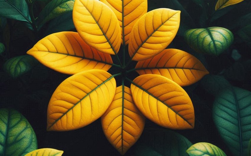 What causes yellow leaves on lemon tree?