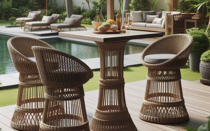 Elevate Your Space: Wicker Bar Stools for Outdoor Entertaining