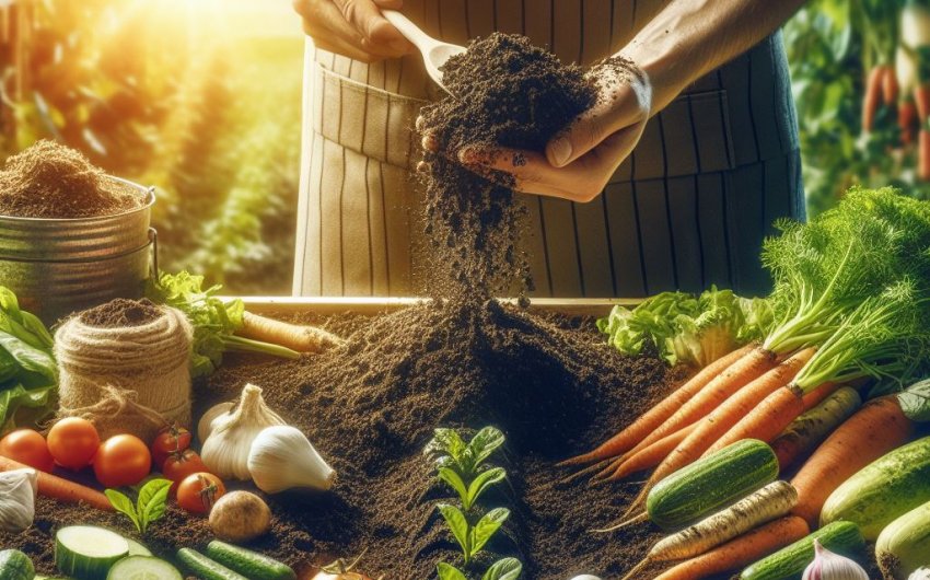 How can I incorporate composting into my gardening routine year-round?