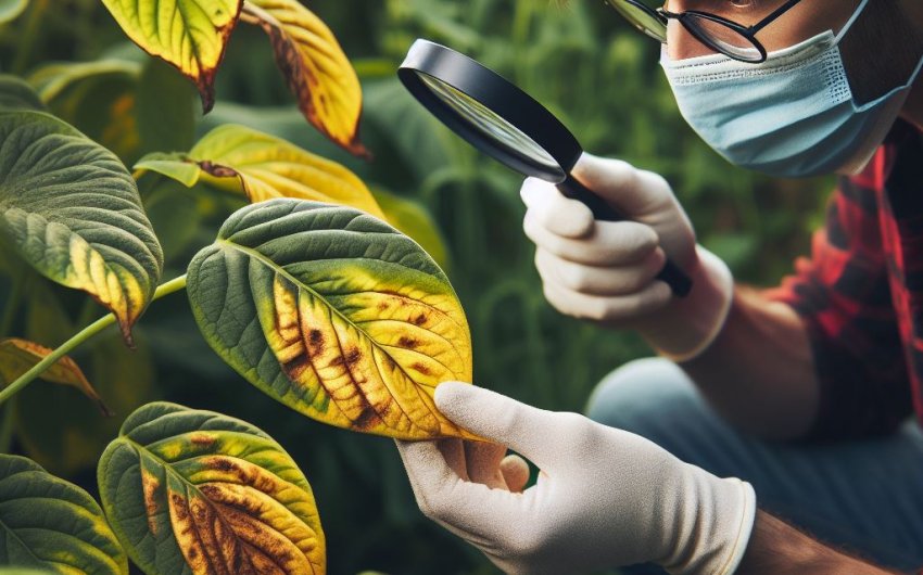 What causes yellowing leaves on plants and how do I fix it?