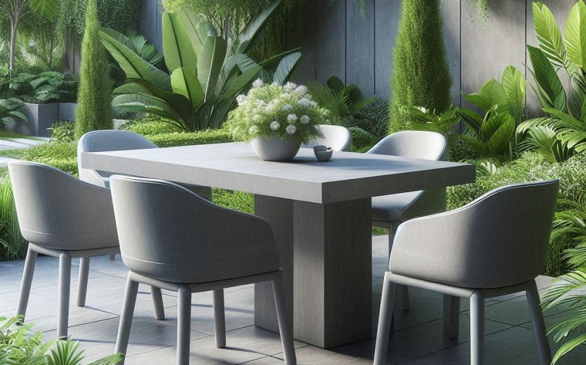 How to Build a Custom Concrete Garden Table for a Modern Outdoor Look?
