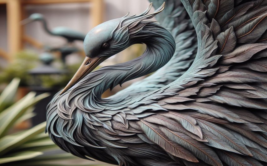 Enhance Your Garden with Kircust Garden Crane Statues for a Serene Look