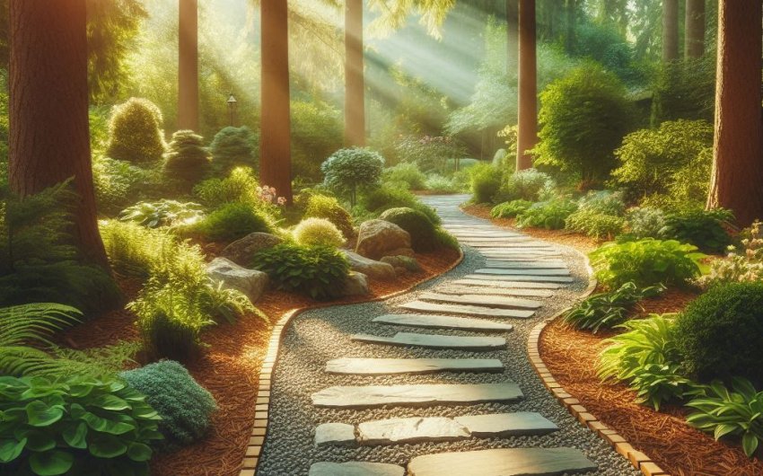 How to Build a Garden Path Using Natural Materials?