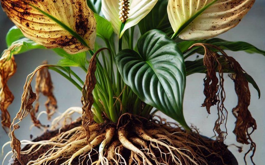 How to Identify Root Rot in Peace Lily Plants?