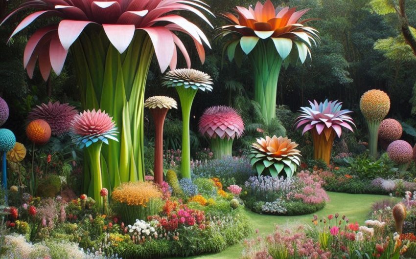 How to Make Giant Flowers for the Garden?