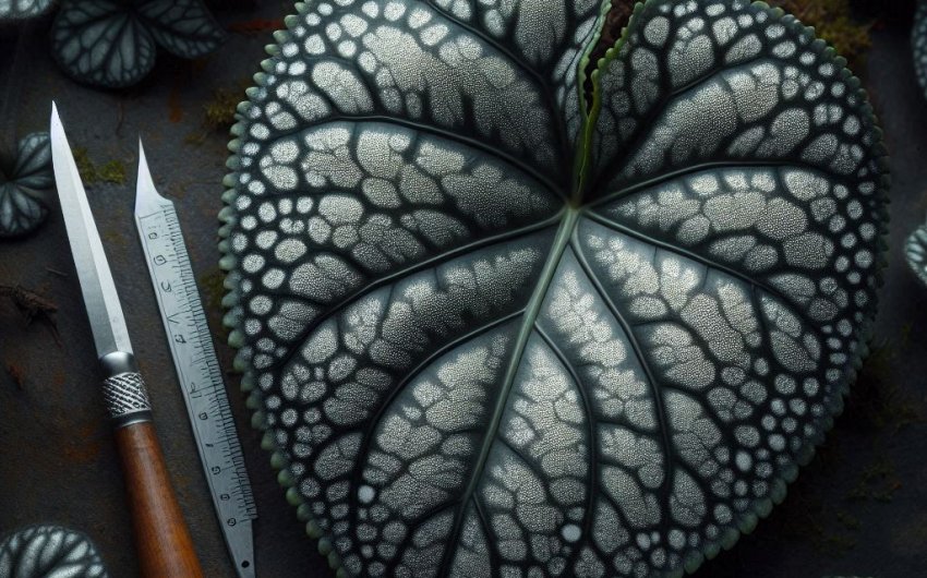 How to propagate Begonia maculata from leaf cuttings?