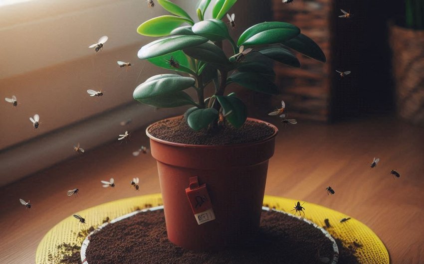How to treat fungus gnats naturally in houseplants?
