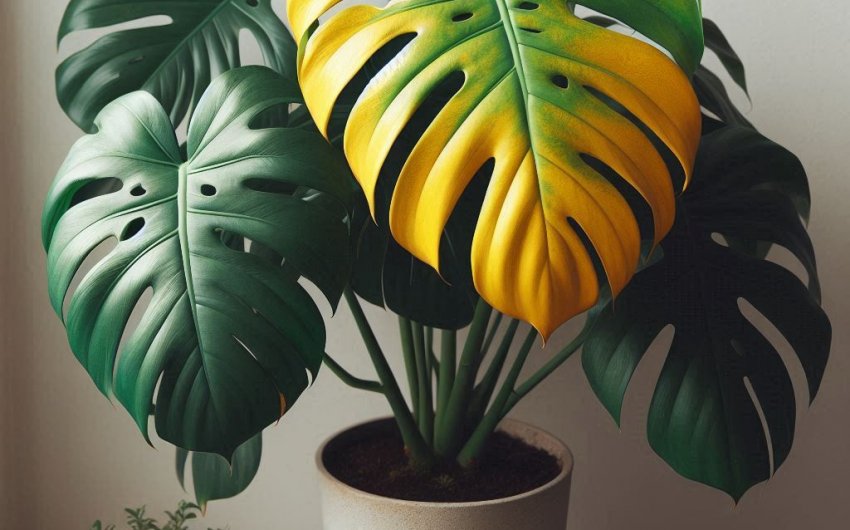 Why are my Monstera leaves turning yellow?