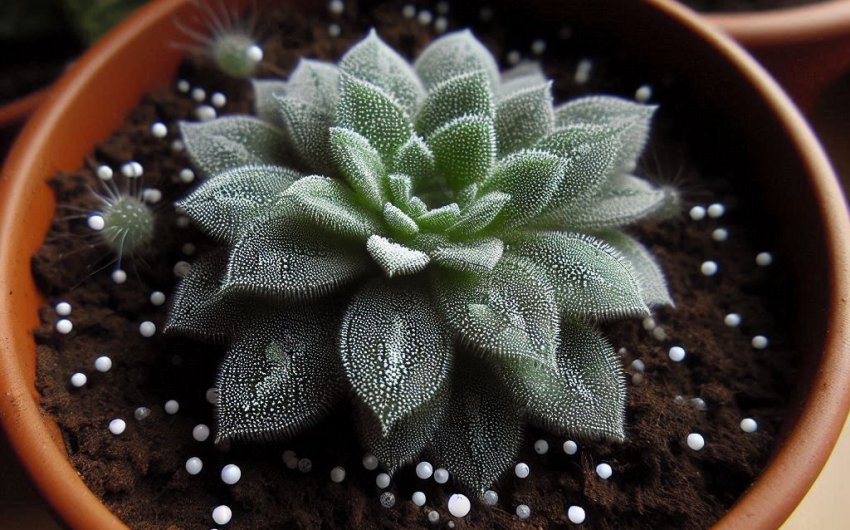 Why does my plant have tiny white bugs in the soil?