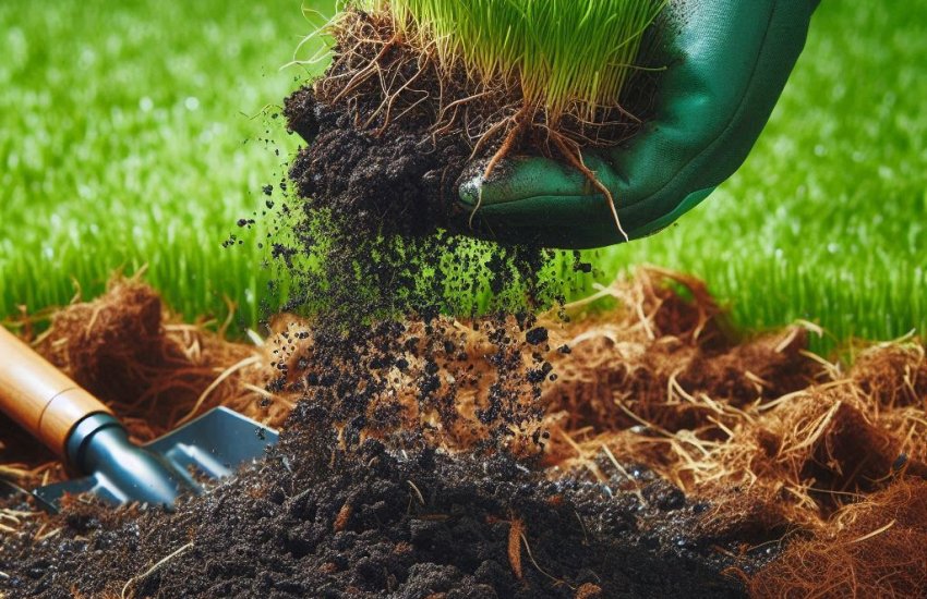 What are the advantages of using compost on my lawn?