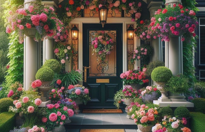 Welcome Guests with Front Porch Flower Pot Magic