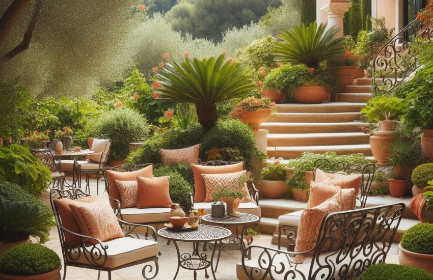 How Do I Select Garden Furniture That Complements a Mediterranean Garden Style?
