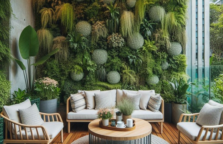 How Can I Incorporate Garden Furniture into a Vertical Garden Setup?