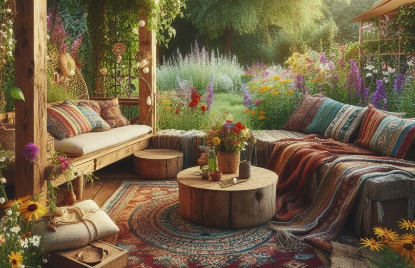 Harmony Blooms: 5 Boho-Inspired Hippie Garden Ideas to Transform Your Outdoor Oasis