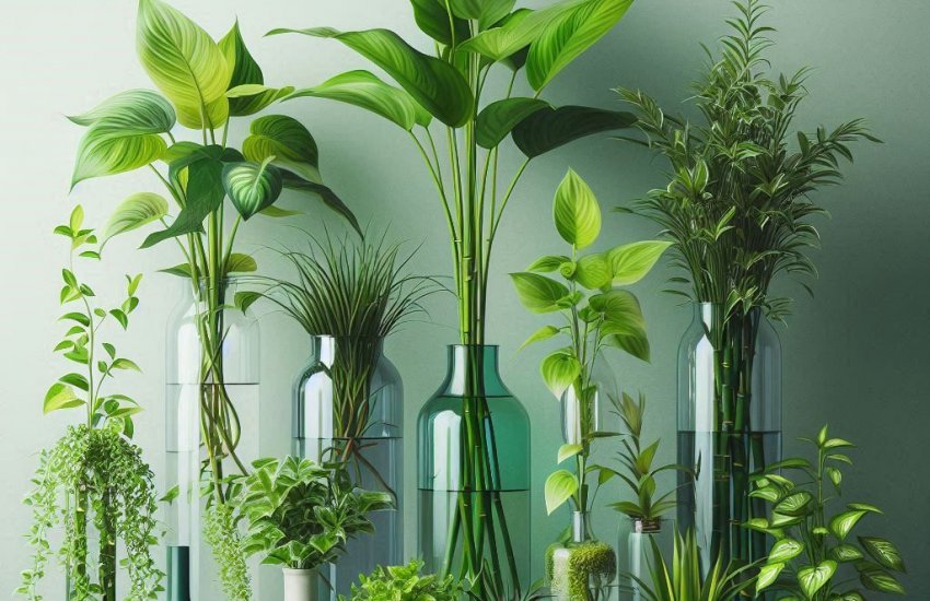 Beautiful and Easy: Growing Houseplants in Water Vases