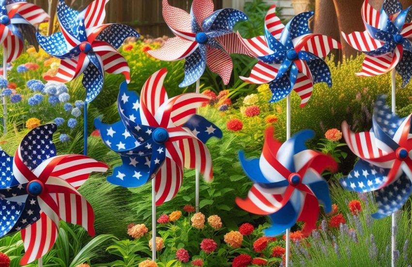 Celebrate with Patriotic Wind Spinners for Your Outdoor Space