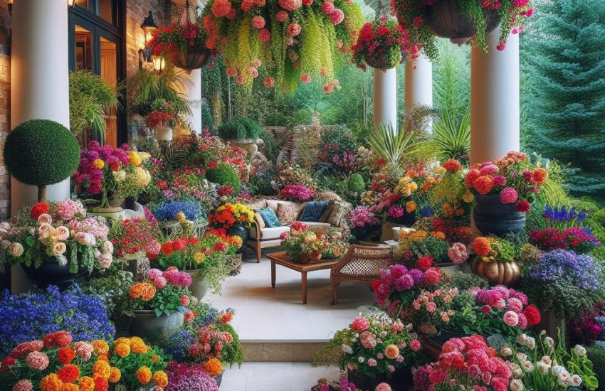 Potted Perfection: Elevate Your Patio with Stunning Flowers