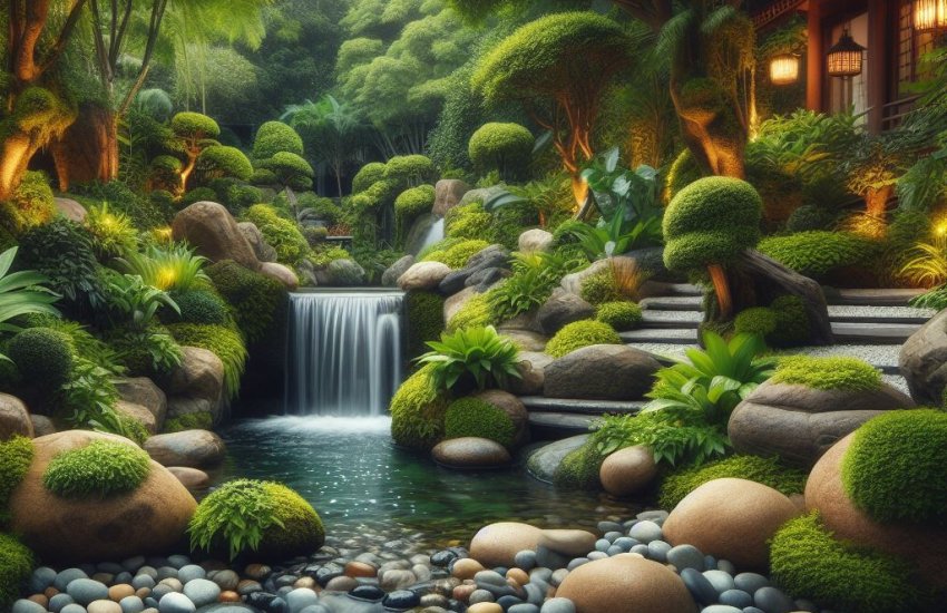 Riverside Retreat: Dive into the Serenity of a River Rock Garden