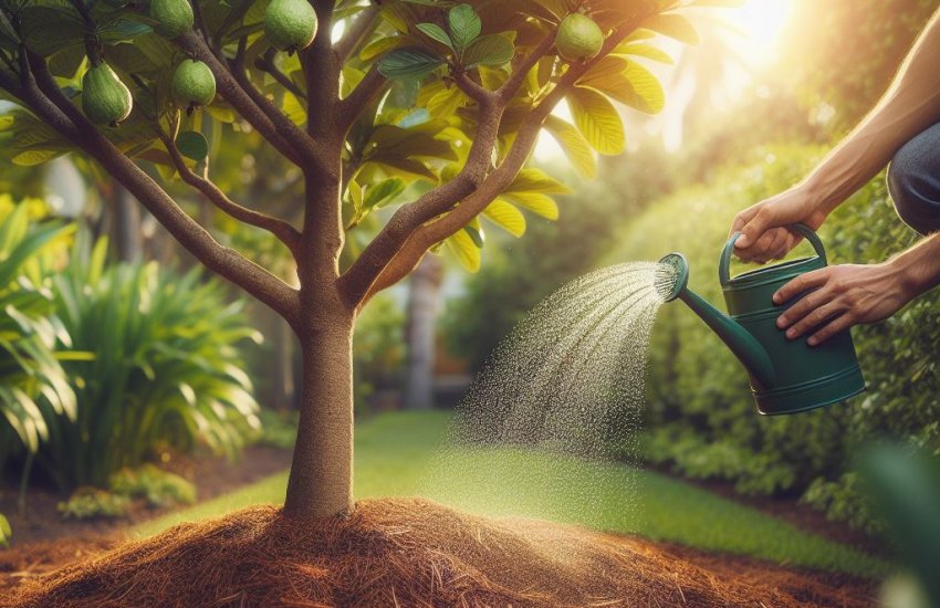 What are the water requirements for guava trees?